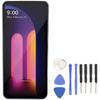 Náhradní displej pro LG V60 ThinQ 5G LM V600 LM V600AM LM V600TM, 6,8palcový digitizér s rámem a nástrojem pro demontáž, (stříbrný)
