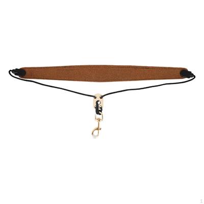 Sax Neck Strap Saxophone Harness Lightweight Adjustable PU Leather Padded Hook for