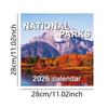 2026 Natural Scenery Calendar Hanging National Park Calendar Fun Cute Home Decoration For Scheduling Wall Calendar