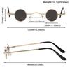 Petites lunettes rondes pour femmes hommes ultra mini monture en métal antireflet Hip Hop Punk lunettes de soleil lunettes pour hommes lunettes de soleil mode