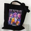 Spot KPOP Demon Hunter Group Cartoon Print Canvas Bag Women's Daily Handbag Shopping Bag