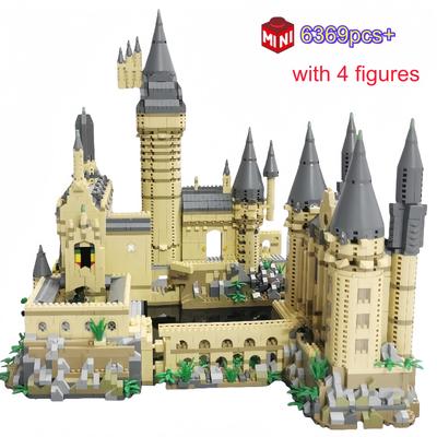 Non-Toxic Creative Medieval Magic Movie Castle School Moc Micro Bricks Architecture Palace Model Birthday Christmas Halloween Gifts