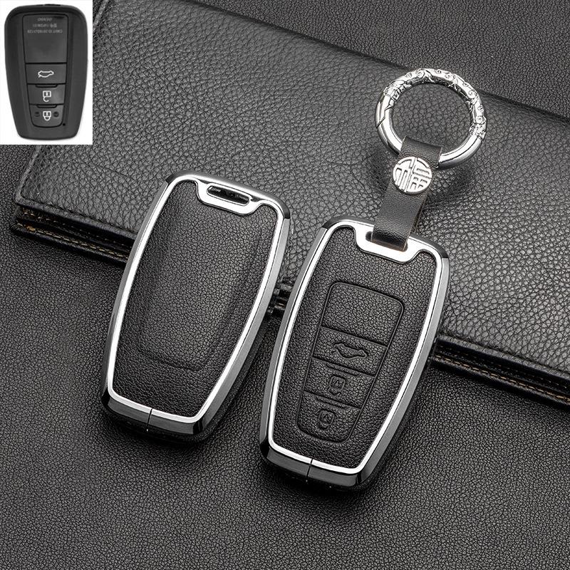 Full-Cover Metal Key Case for Toyota Corolla, RAV4, Rongfang, Wilanda, Levin, Camry