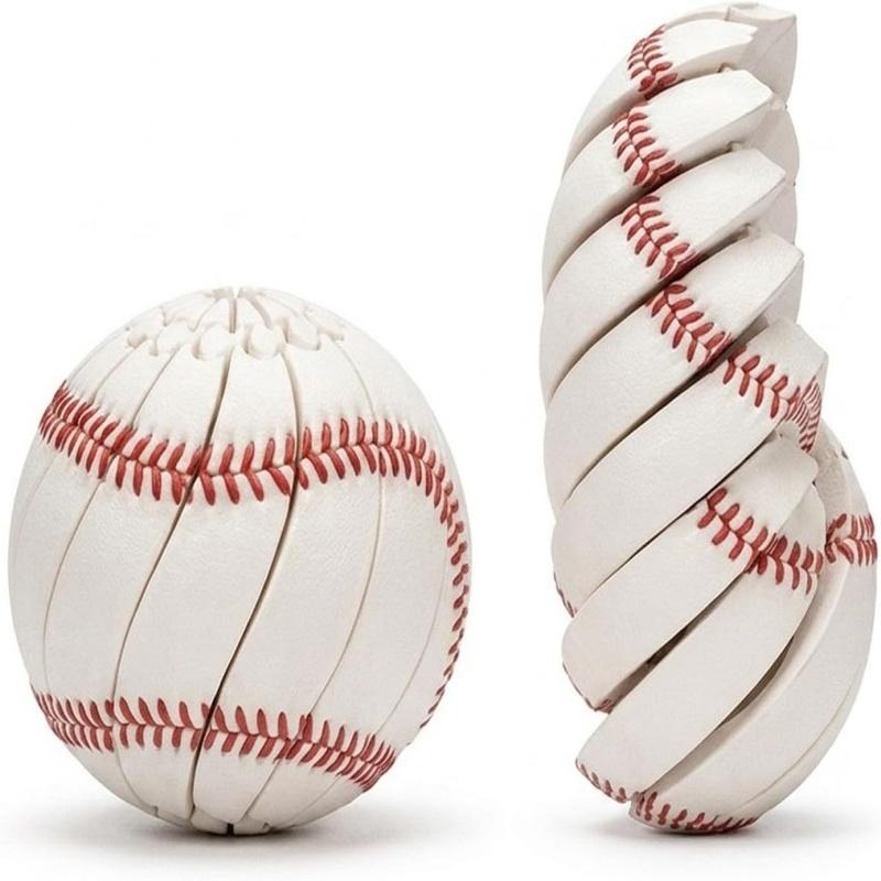 3D Printing Baseball Fidget Ball Toy Football Baseball Portable Playing Sensory Anti-Stress Toy Desktop Ornament