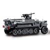 Classic Tracked Tank Building Blocks from the 20th Century, Educational Tank and Armored Vehicle Assembly Toys, Children's DIY