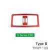 For BMW E60 2005-2010 Rear AC Outlet Vent Frame Cigarette Lighter Decor Trim Stickers