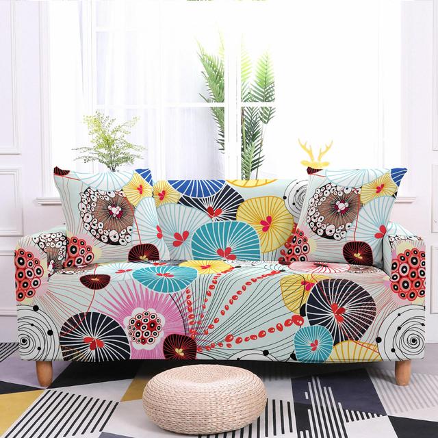 

Чехол для дивана в абстрактном стиле, эластичная подушка для дивана, полотенце для дивана, все включено, пыленепроницаемая мебель, защитные домики 90x140cm