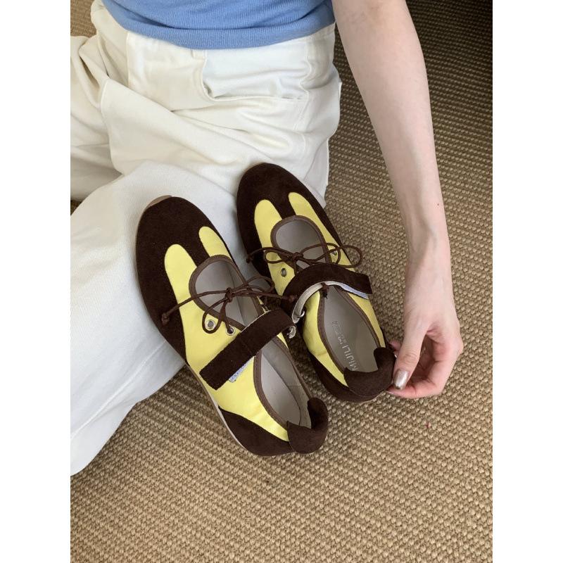 Niche new 2025 summer casual color matching Mary Jane single shoes sports shoes women's word Dexun shoes women
