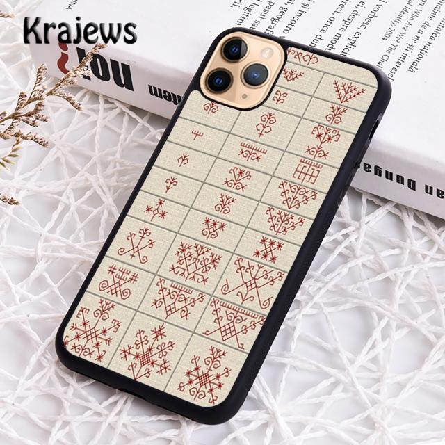 Krajews Latvian Ethnic Sun Tree Luxury Phone Case Cover For IPhone 18 17 Air 16 15 14 plus 11 12 13 pro max coque Fundas