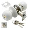 WOLFPACK PROFESSIONAL LINE - Wolfpack Door Knob With Key With Lock White For Entry