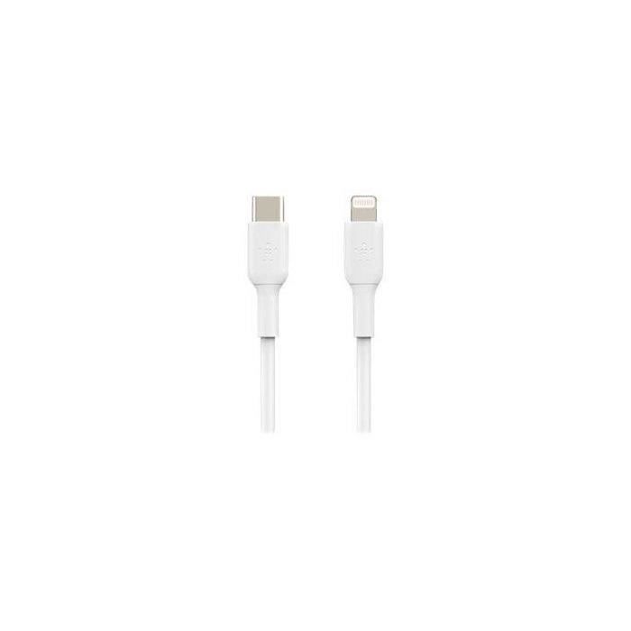 BELKIN - Cable - PVC C-LTG 1M, WHT - PVC C-LTG 1M,