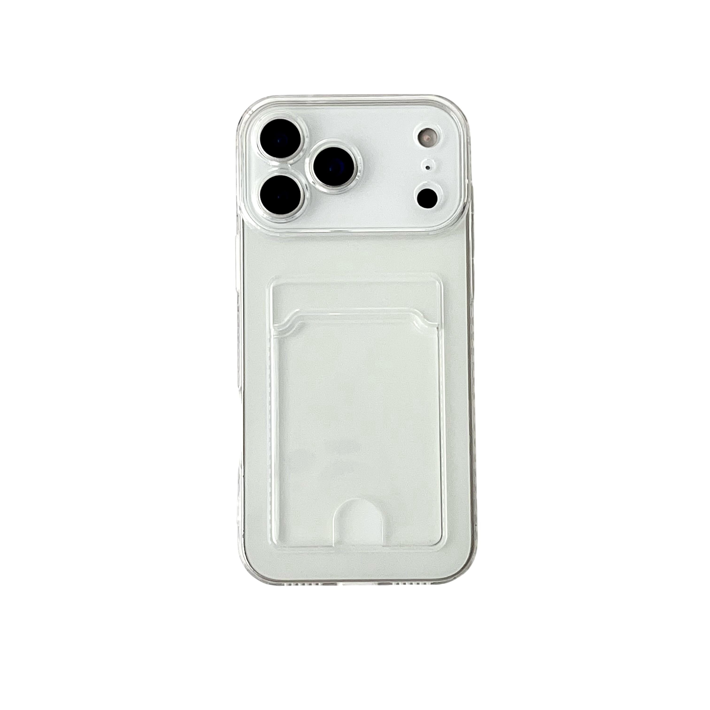 

Clear Card Holder Phone Case For For Iphone 17 17E Air 16 1 14 Pro Max Plus 11 12 13 Mini E X XS XR 8 Shockproof Transparent Cover iPhone 11 Pro