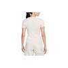New Nike Set in Sleeve T Shirt Women's Light Rosewood Umber FB8277-104