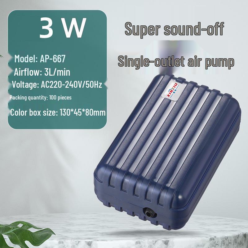 

Бесшумный кислородный насос для аквариумов и прудов - Малый аэратор для рыбоводства