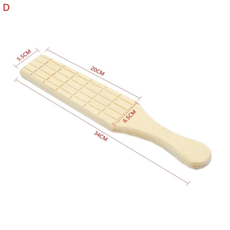 Multifunction Arc Grooved Ribbed Wooden Utensils Paddle For Sculpture Ceramics Accessories Pottery Figurine Clay Molding Tool