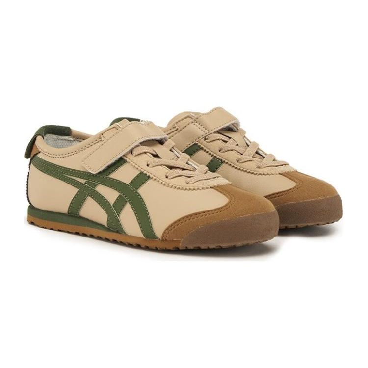 ONITSUKA TIGER Mexico 66 Cuero Sintético Cómodos Versátiles Ligeros Absorción de Impactos Duraderos Zapatillas Casuales de Caña Baja Niños zapatilla 1184A049-250