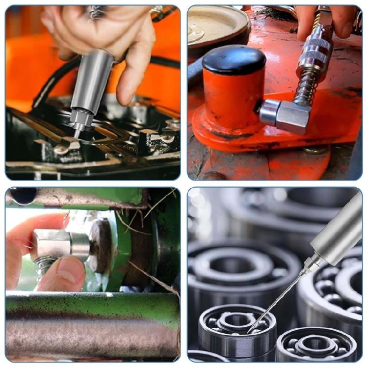 Mundstück für Fettpresse mit Schmiernippel-Adapter, Fettpressen-Aufsatz, flexibler Verlängerungsschlauch, Kupplung