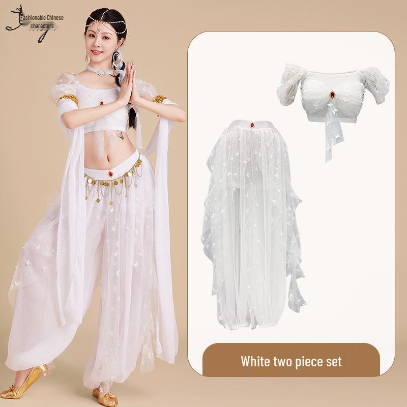 Prinzessin Jasmin Exotisches Indisches Bauchtanzkostüm - Damen Dunhuang Apsara & Westliche Regionen Stile