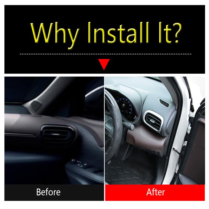 Side AC Air Conditioning Outlet Vent / Steering Wheel Frame Cover Trim For Toyota Yaris Cross  - 2025 ABS Matte Accessories