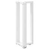 Vidaxl Nogi Do Stołu Konsolowego, 2 Pcs., Białe, 25X28X(72-73)Cm, Stal
