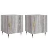 Maison Exclusive - Tables de chevet 2 pcs sonoma gris 40x40x50cm bois d'ingénierie