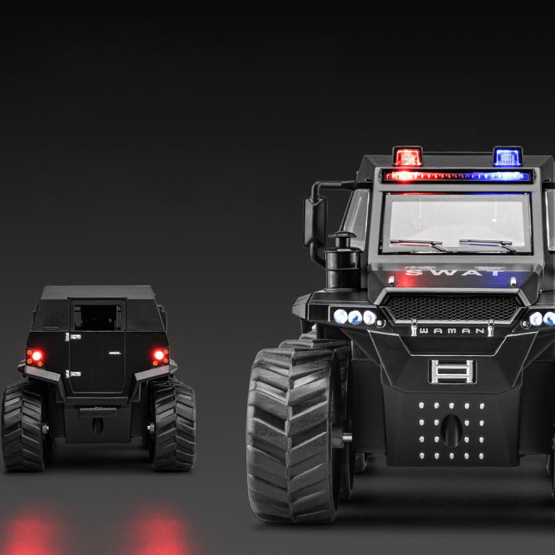 1/32 Russia Avtoros Shaman 8x8 ATV Armored Alloy Diecasts & Toy Vehicles Metal Toy Car Model Sound and Light Collection Kids Toy