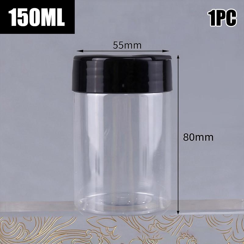 1Pieces 100/130/150/200/300Ml Spice Bottles Jars Clear Seasoning Bottles Bbq Clear Salt Pepper Shakers Kitchen Condiment Bottle
