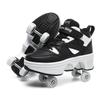 Deform Retractable Roller Shoes Stylish Wheel Shoe for Adults Casual Walk Boys Girls Sneaker Skate 2 in 1 Roller Skates