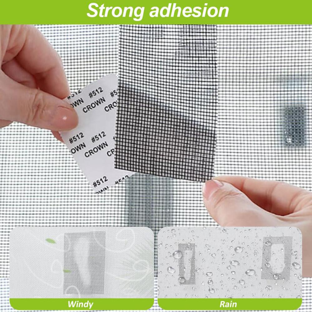 2 Roll Household Adhesive Screen Repair Tape for Doors, Windows (5 X 200cm/Roll)