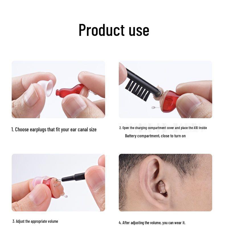 Portable Invisible Hearing Aid: Battery-Powered Sound Amplifier for Young and Elderly Users