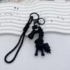 The Year Of The Horse Mascot Is The Best Choice For The Cool Black Horse Ink Bag Keychain Pendant Pendant Gift Accessories