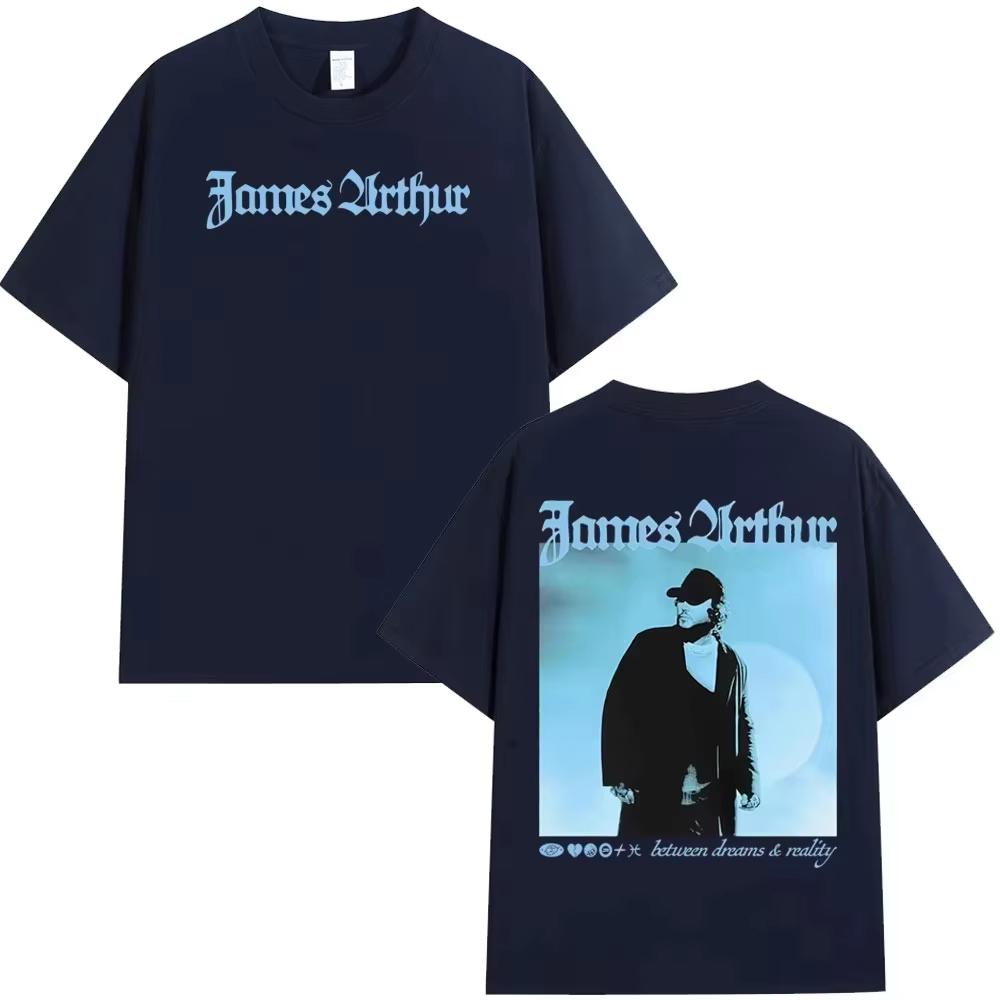 James Arthur Pisces World Tour 2026 Graphics Cotton Men Shirt Oneck Summer Y2K Short Sleeve Women Hiphop Top Fan Gift