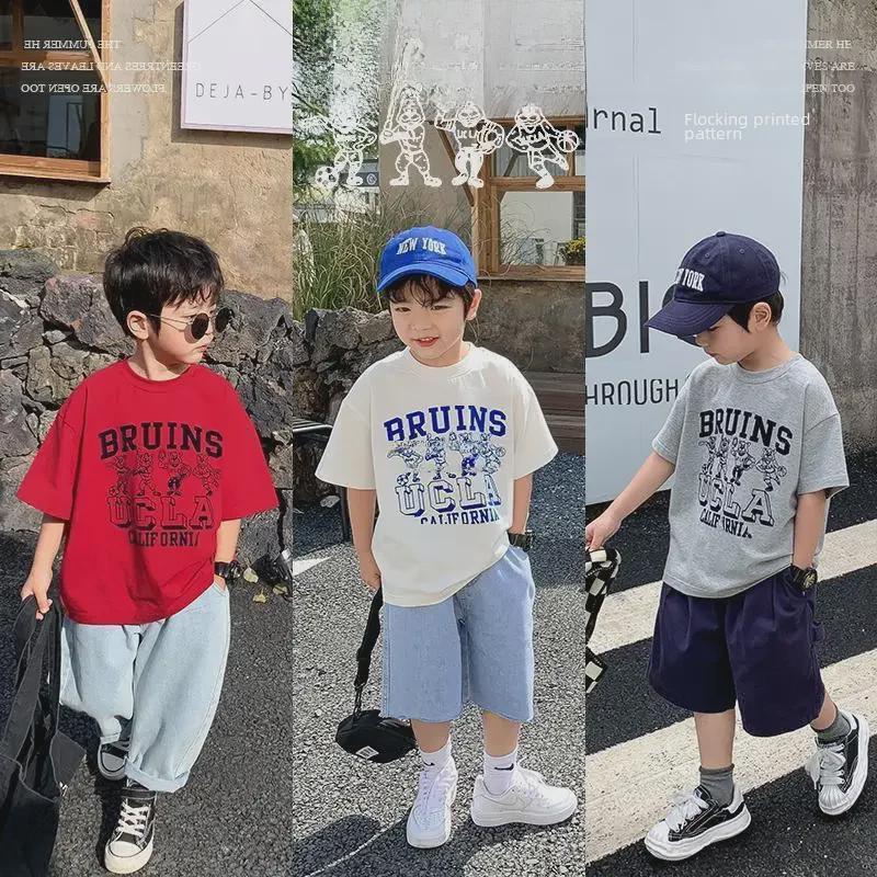 Children's Short-Sleeved T-Shirt: Stylish Boys' Summer 2022 Korean-Style Top
