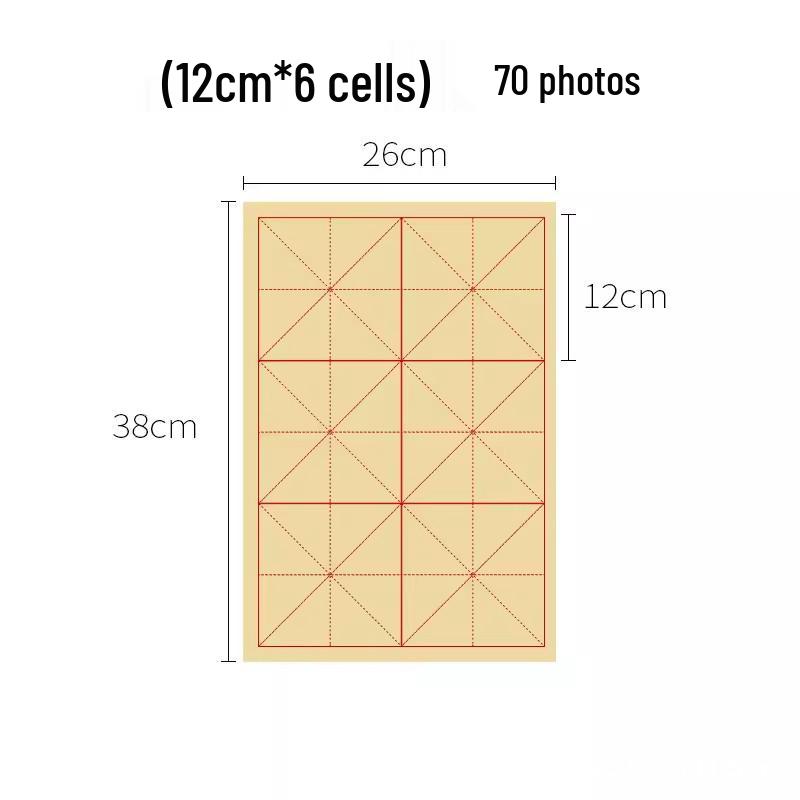 28-Grid Rice Paper for Calligraphy Practice – Special Rice Grid Brush Practice Sheets