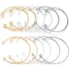 Louleur Adjustable Cuff Open Bangle Bracelet Metal Wire Bracelet Base Setting For Women Girls DIY Jewelry Making Accessories