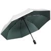 Titanium Silver Glue Three-fold Automatic Umbrella Sunscreen Parasol Small Fresh Pocket Weather and Rain Vinyl Folding Umbrella