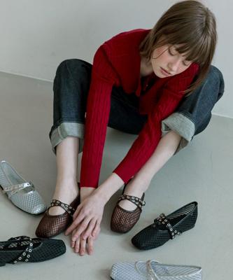 Spur Clipton Mesh Mj Flats 1.5Cm Mesh Flat Shoes -Ws9007 (3Color)