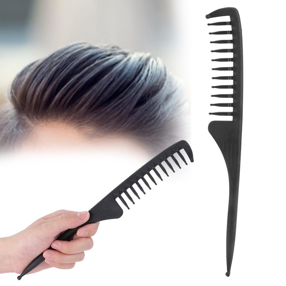 Men Retro Oil Hair Hairdressing Professional Comb Portable Wide Large Tooth Hairstyle Comb