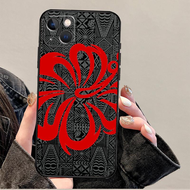 Polynesian Pattern Design Funda For iPhone 15 16 Pro Max 12 13 Mini 11 14 Pro Max XS X XR 15 16 Plus Case