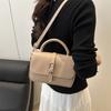 Bag Women's New Fashion Portable Small Square Bag Lychee Pattern Textured Commuter Shoulder Crossbody Bag