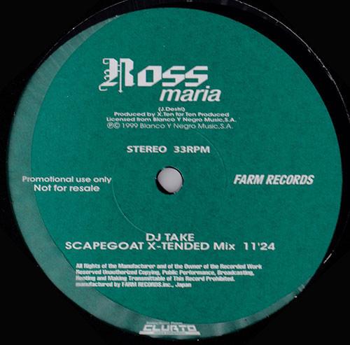 

12-дюймовая пластинка ROSS Maria RIM001 Farm Records 1999 Япония Танцевальная Электроника Б/у