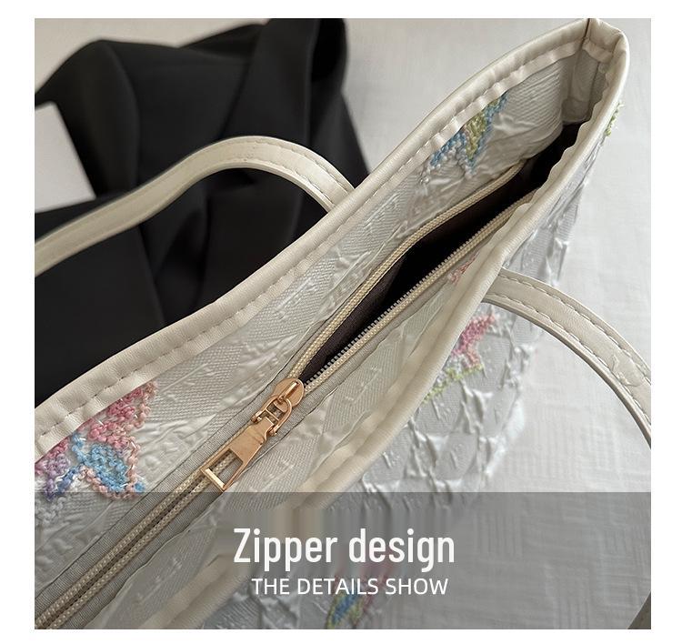 Stylish Casual Commute Shoulder Bag: Fashionable, Large-Capacity Tote for Students