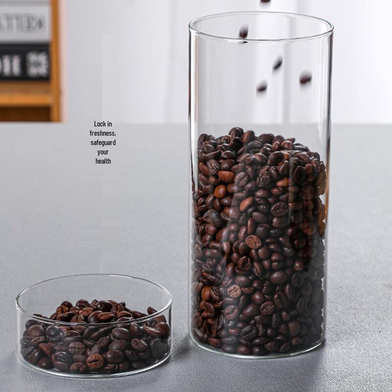

Transparent Sealed Glass Storage Jars - Set of 2