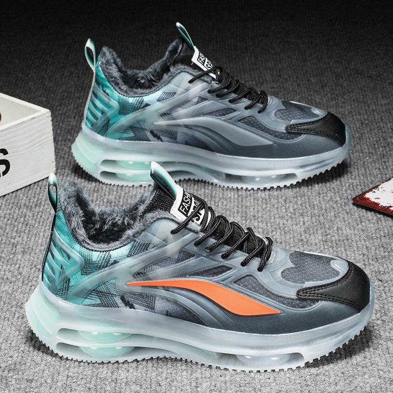 Men's shoes autumn and winter new national breathable luminous soft-soled running sports shoes men's couples versatile coconut shoes