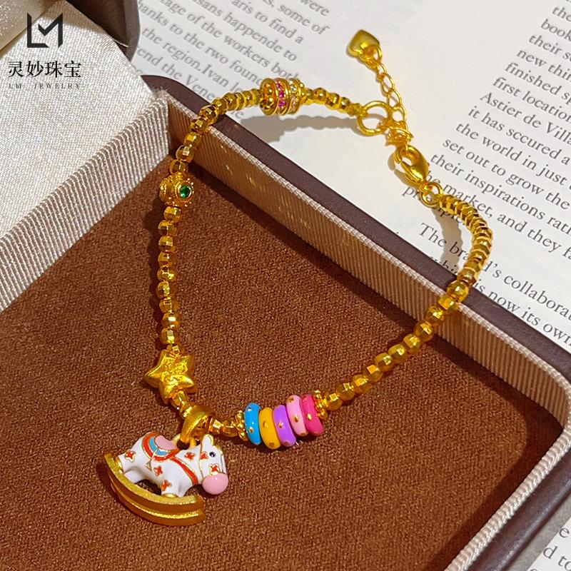 real gold store same women s gold bracelet Xiao Fuxing sexy fashion luxury jewelry 20cm