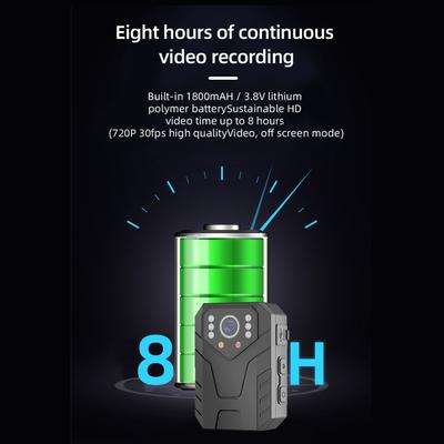 Wearable Camera 4K Clip Camera 4K Body Wearable Camera with Clips Portable Night Vision Motion Cameras Body Mounted Video Camera