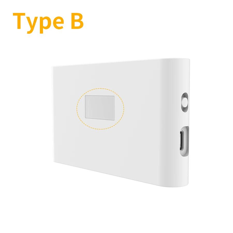 Motion Sensor LED Night Light USB Rechargeable Wireless Magnetic Cabinet Lamp Up and Down Luminous For Bedroom Closet Stair