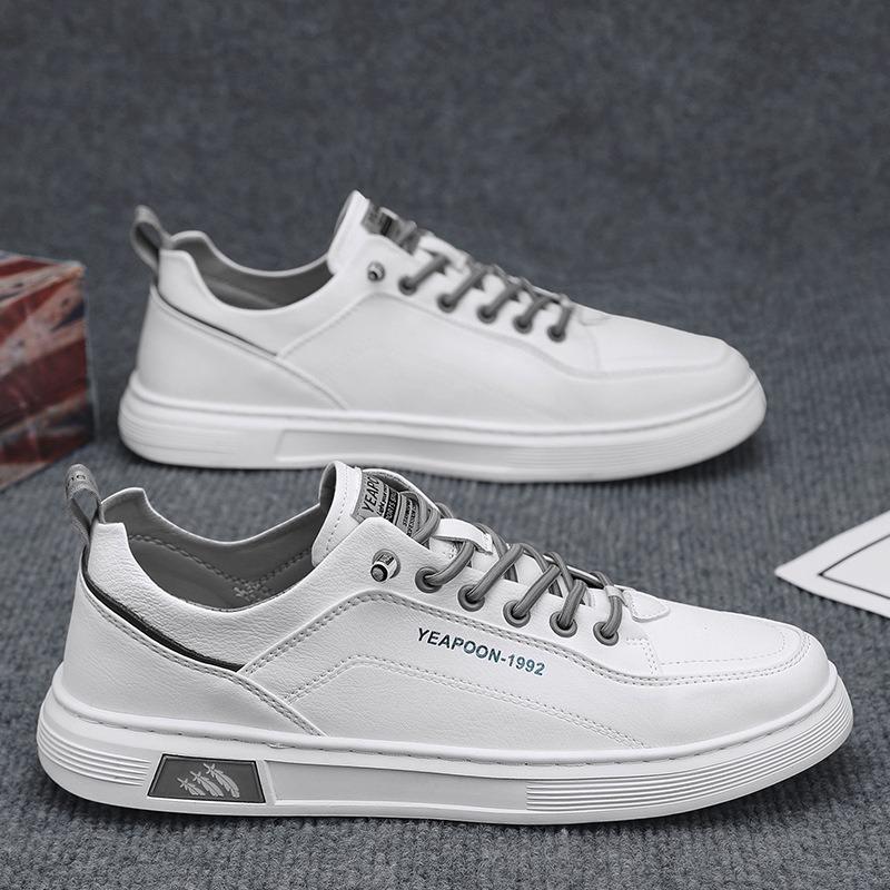 Spring Men's Shoes New Breathable Little White Shoes Men's Trend Versatile One-pedal Board Shoes Non-slip Student Sports Shoes