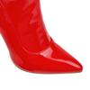 Stretch Thigh High Boots for Women Over the Knee Long Booties Sexy Stilettos High Heels Pointed Toe Patent Leather Shoes