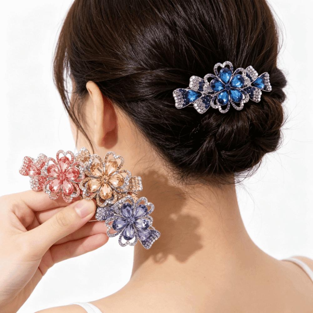 8,5 cm Pinze per Capelli Incrostate di Diamanti Taglia Grande Pinza per Coda di Cavallo Accessori per Capelli per Adulti